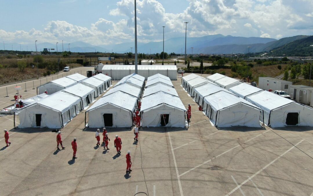 Field hospital for Afghan Refugee Crisis